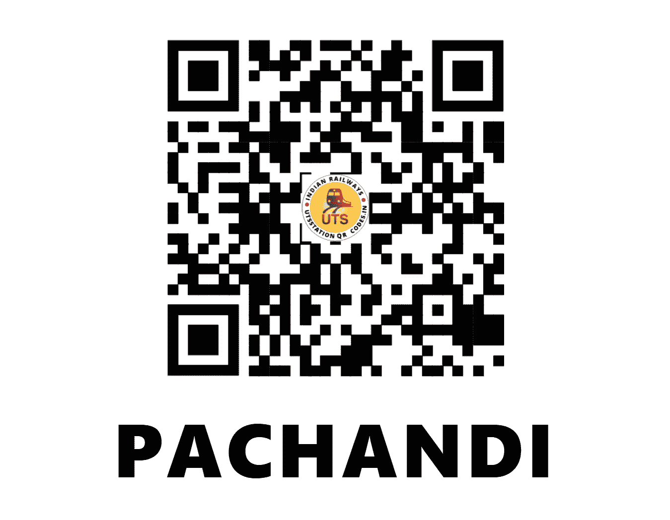UTS QR Code for PACHANDI - PNDI (ER - WEST BENGAL)